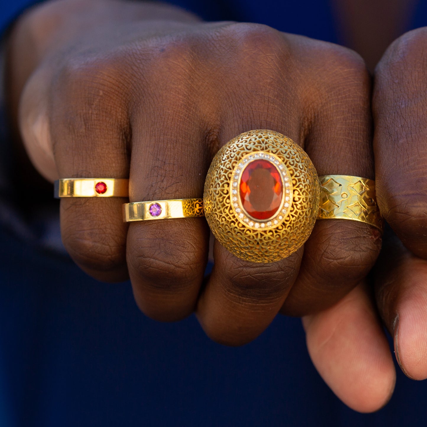 Fire Opal Ring