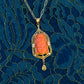 Carved Coral Buddha Pendant