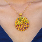 Peridot & Ruby Pendant