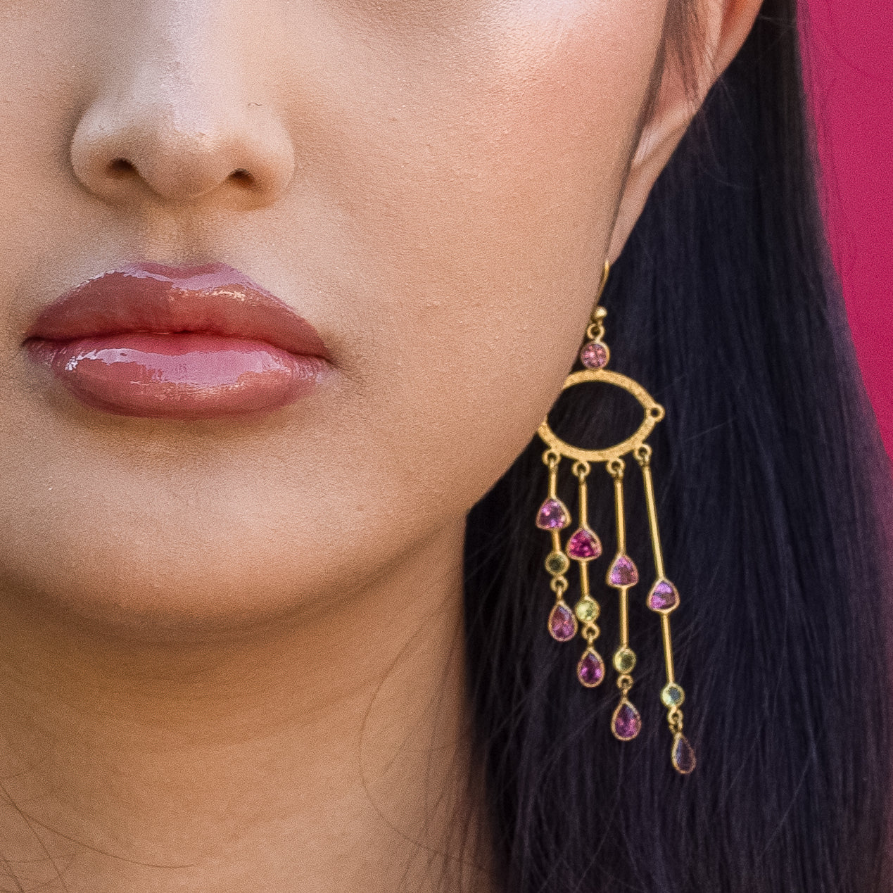 Tourmaline Rain Earrings