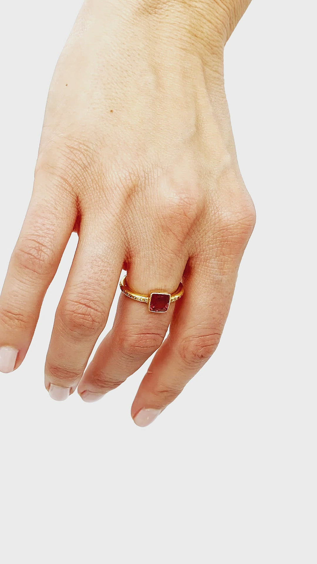 Tourmaline & Diamond Ring