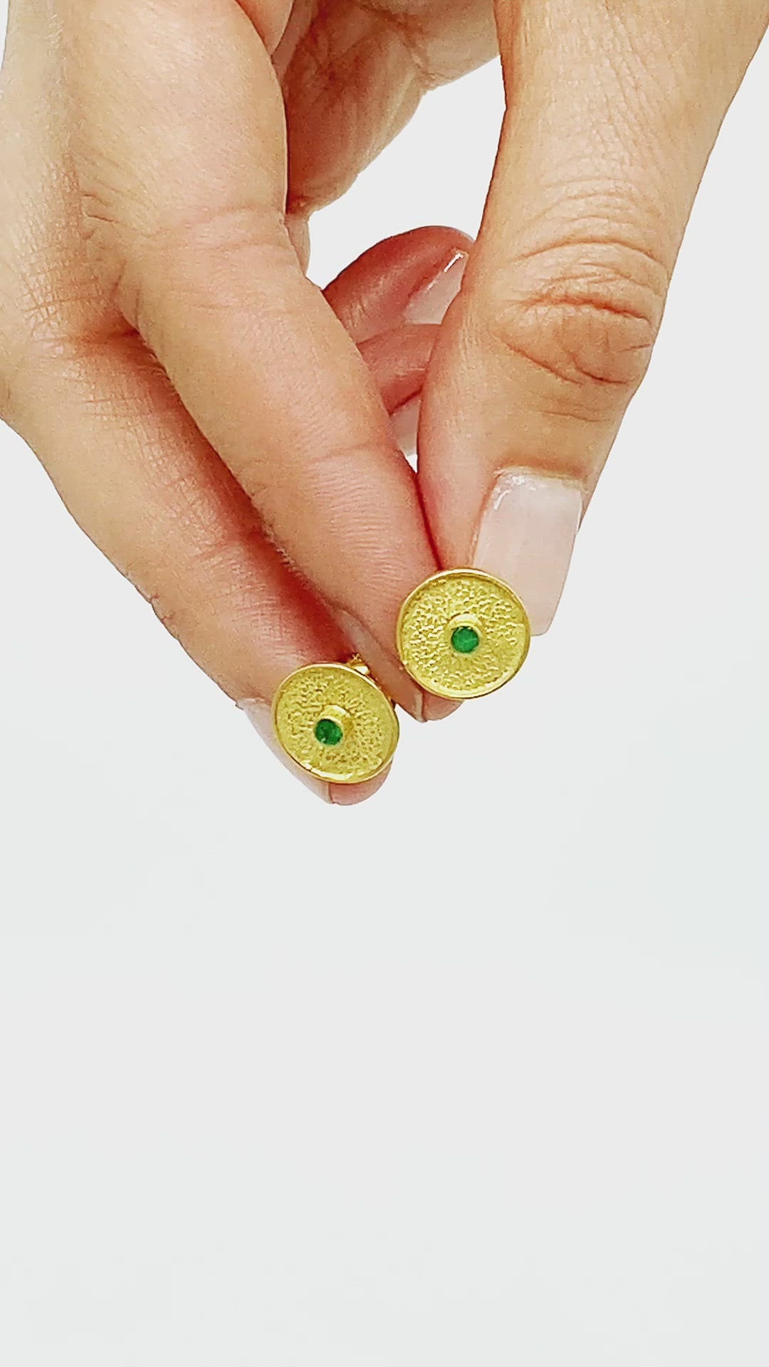 Emerald Stud Earrings