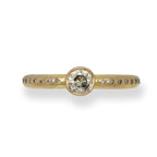 Gold Salt & Pepper Diamond Ring
