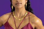 Dancing Gold Nu Leaves Earrings