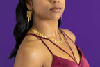 Dancing Gold Nu Leaves Earrings