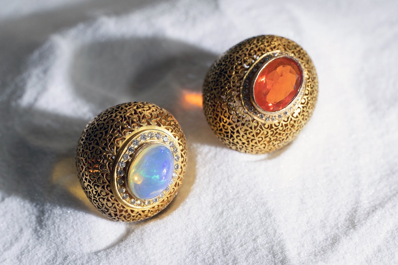 Fire Opal Ring