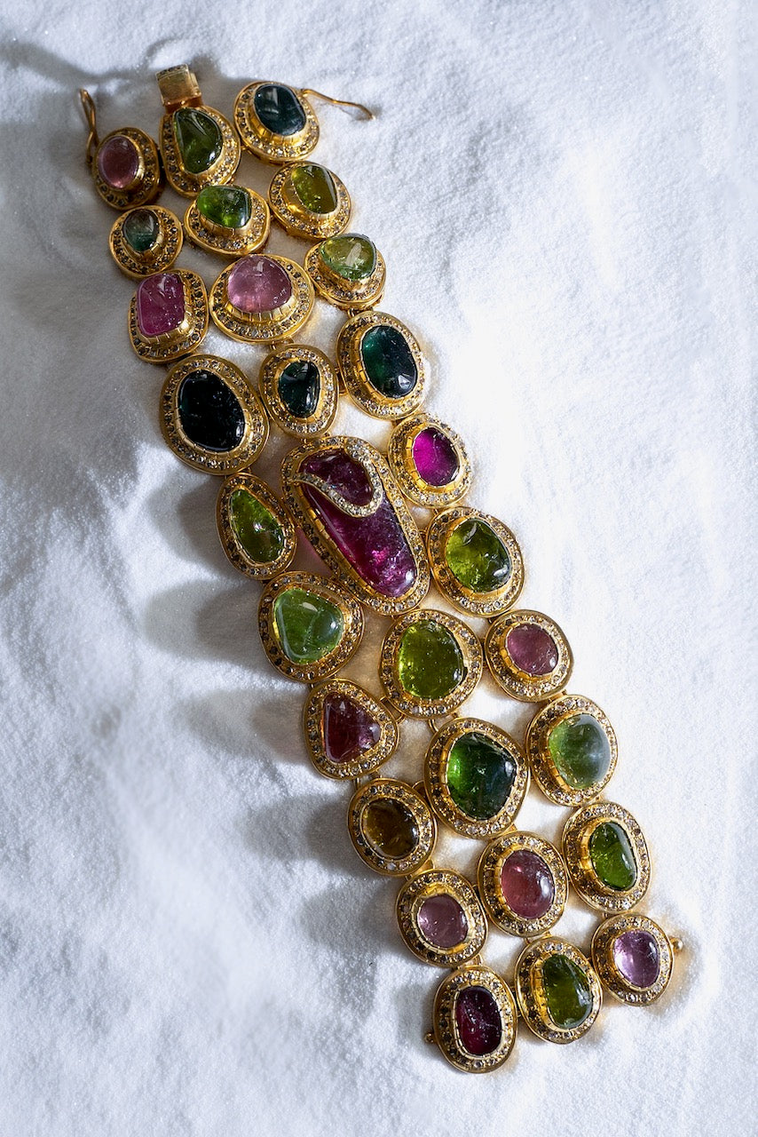 Multicolored Tourmaline Bracelet