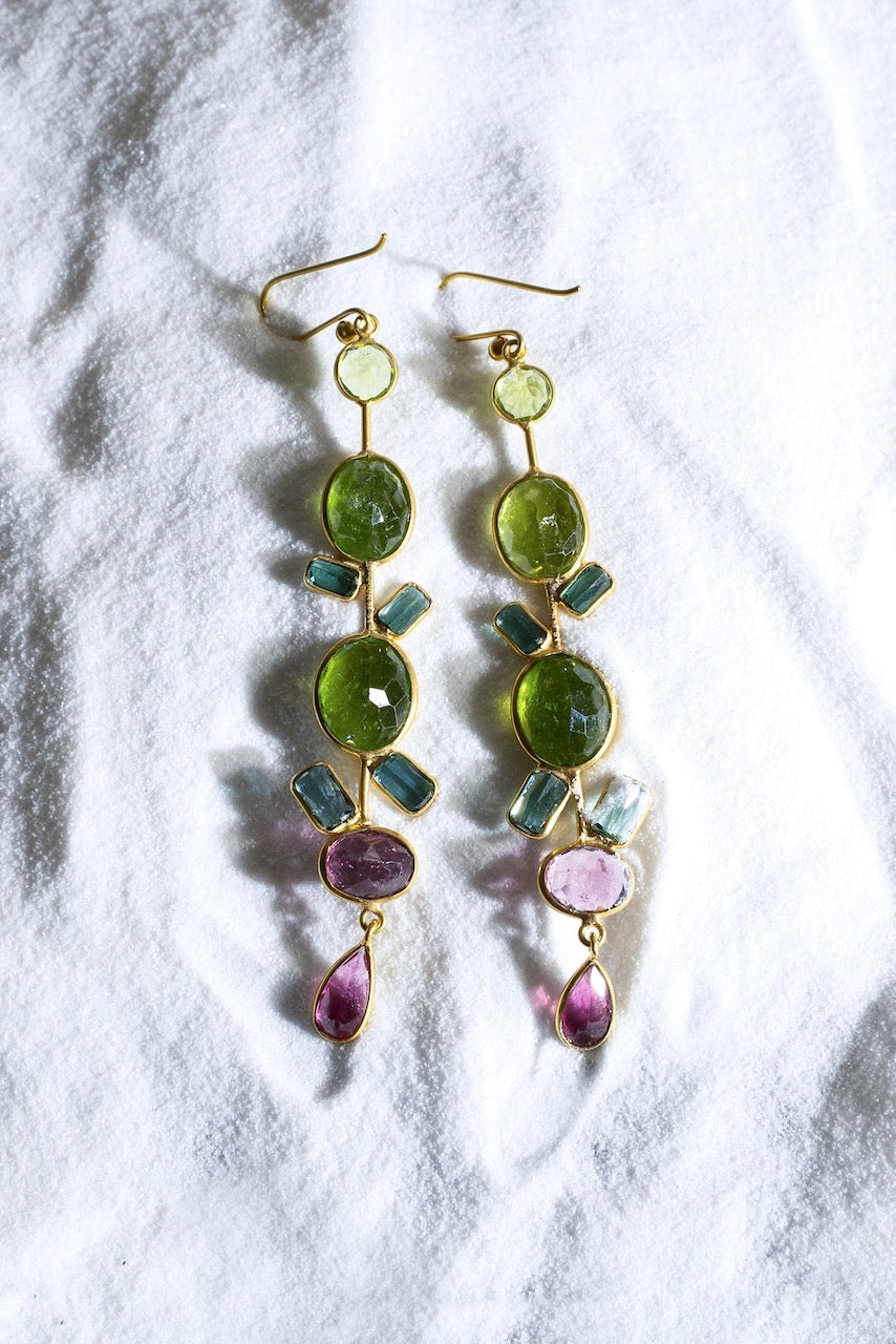 Tourmaline Party Earrings