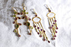 Tourmaline Holiday Drop Earrings