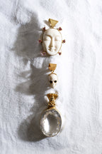Sapphire Eyes Skull Pendant