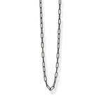 Oxidized Silver Medium Paperclip Chain
