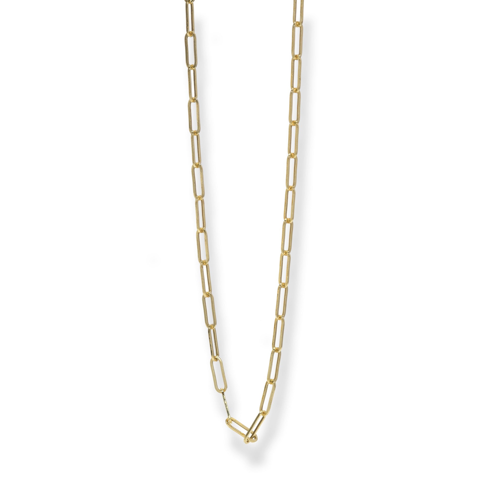 Gold Paperclip Chain Bracelet