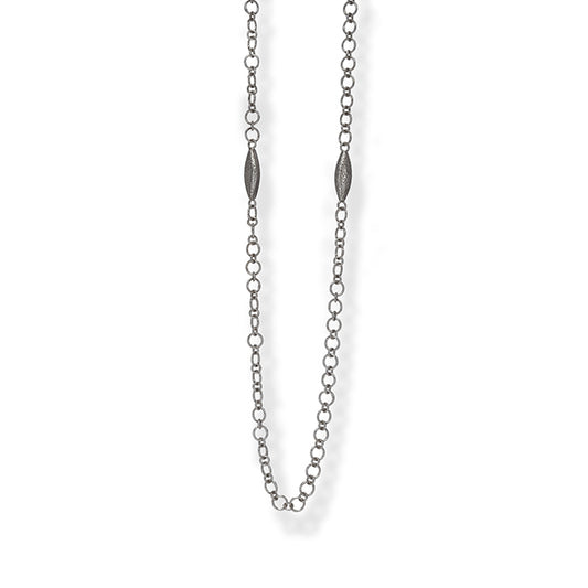 Silver Marquise Bead Chain